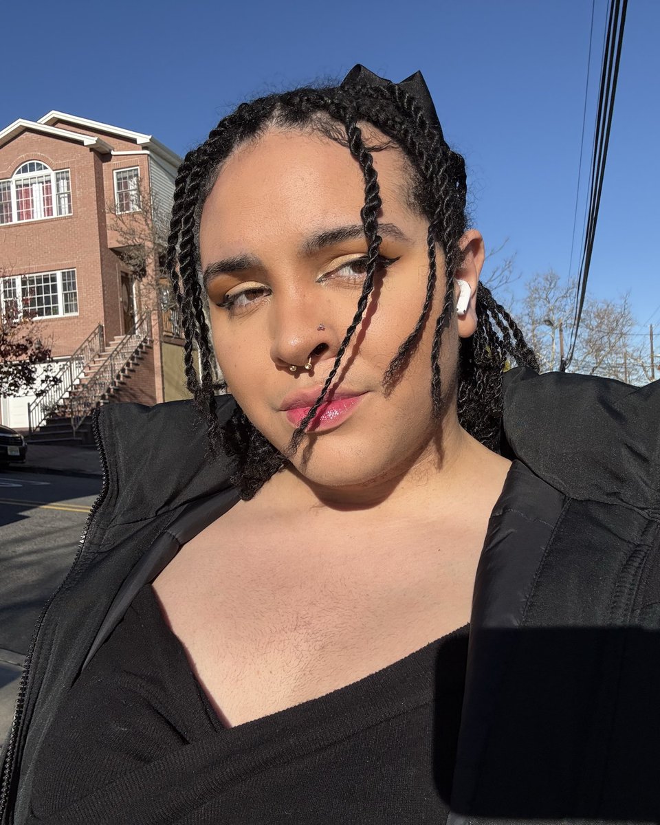 Shes feeling good with the short natural hair vibes