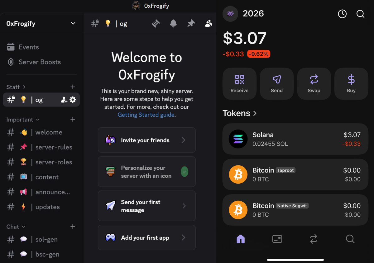 Okay, I'm back. Cooked smth.

30 days, 24/7 scanning $SOL trenches. Where?

Discord, trading LIVE everyday.

Inviting OG bros from this post, before challenge starts.

- Like.
- Retweet.
- Comment "OG".

P.S. only for followers