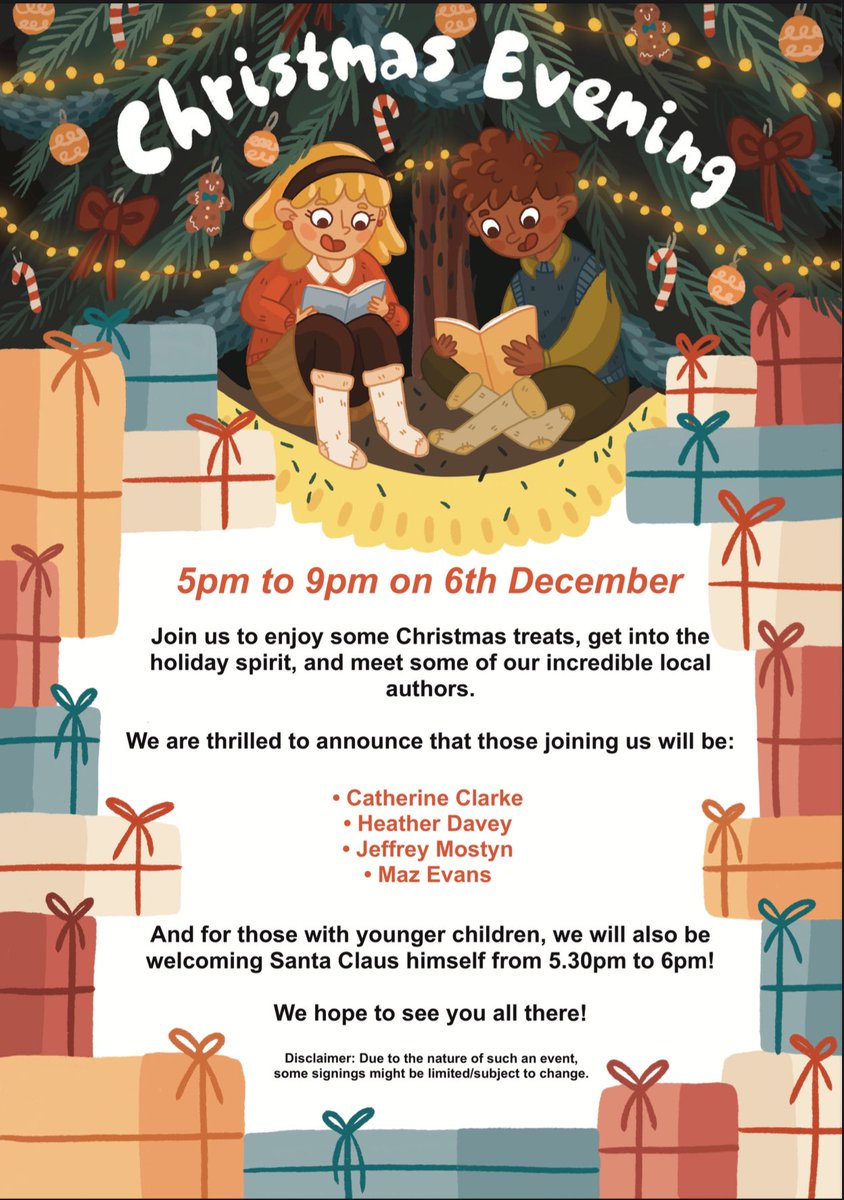 mazevansauthor's tweet image. Tis the season for Xmas signings and I’m doing one in each home town this week - Waterstones Finchley Road on Friday and Waterstones Castlepoint on Saturday… Come and share some Christmas cheer (but please don’t tell Santa what a naughty girl I’ve been…) xxx