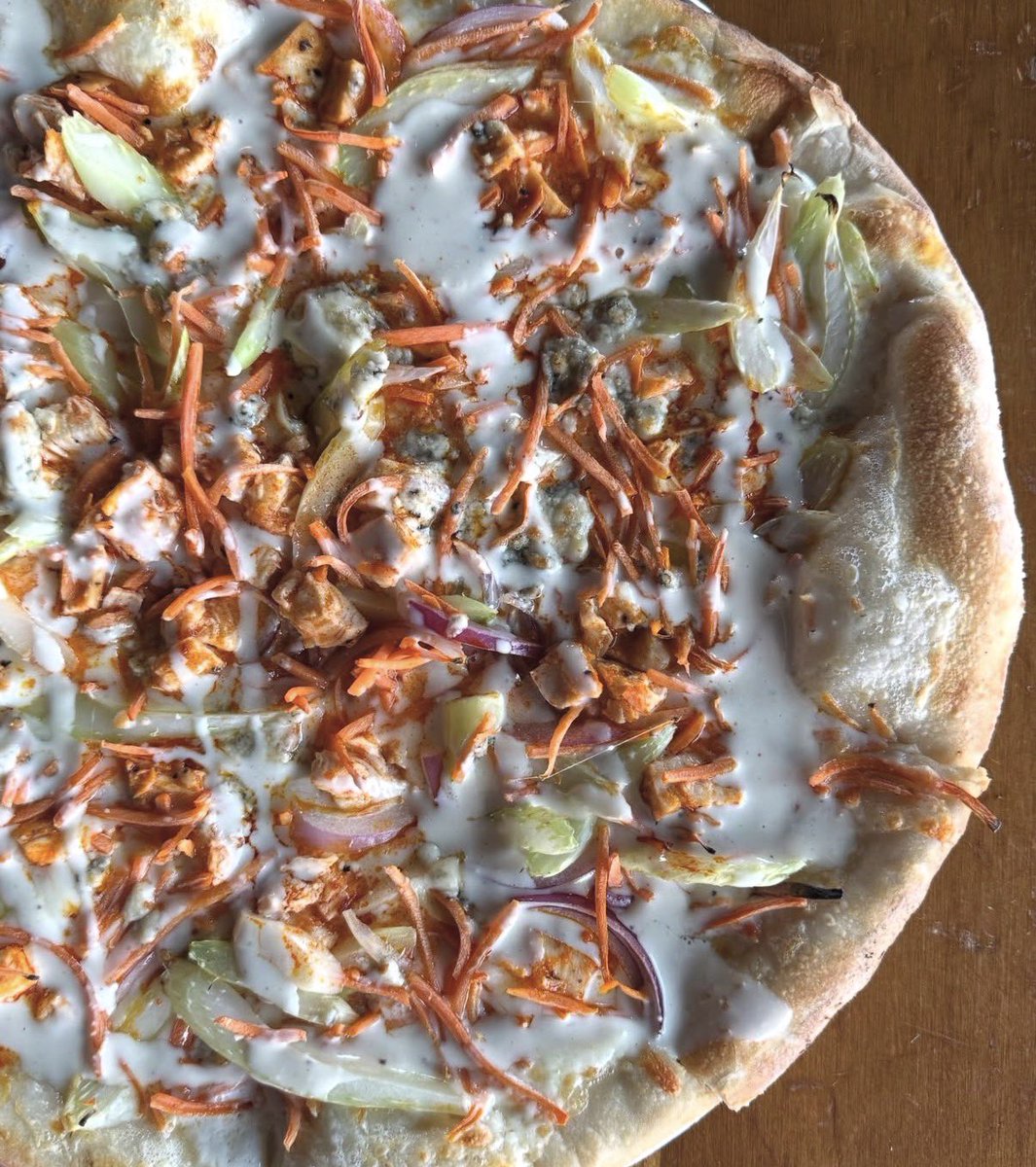 Salmon Burger &amp; Buffalo Chicken Pizza are the specials!  Come warm up with us at PITCH for Lunch!