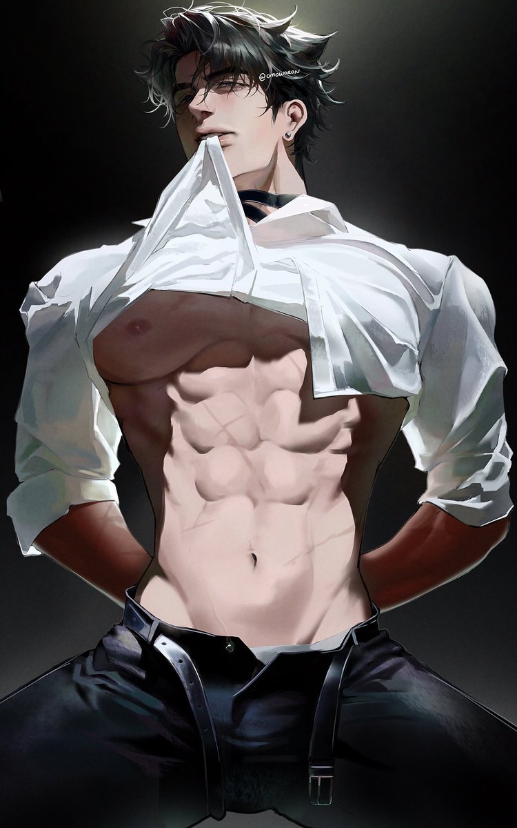 omoworon's tweet image. art study w #Wriothesley 🐺