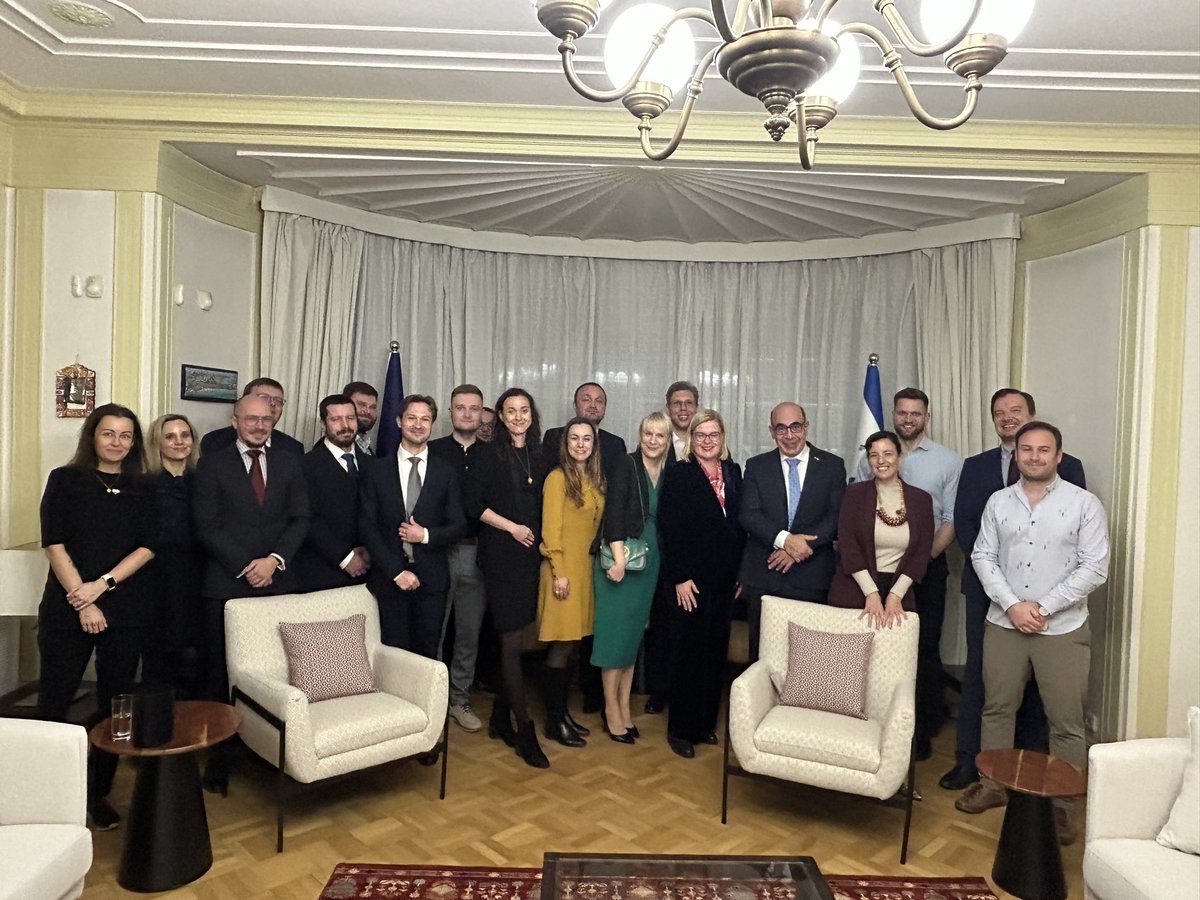 It was great to host this evening  the members of the Czech companies and government agencies that were hosted in <a href="/Israel/">Israel ישראל</a> by <a href="/IsraelMFA/">Israel Foreign Ministry</a>  this month . We talked about the economic opportunities we have and the need  to give a further boost to the economic cooperation between both