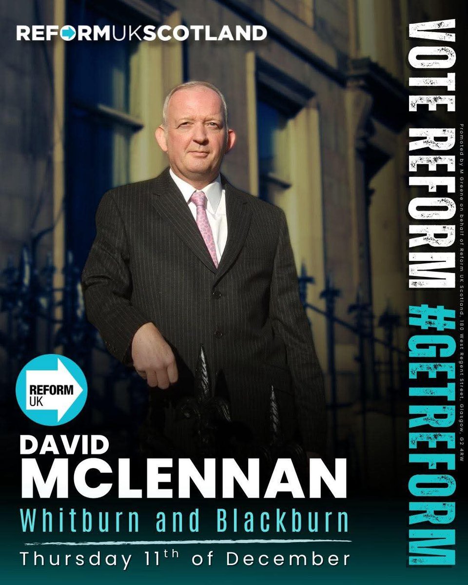 Vote #1 Get Reform - the 11th of December 🗳️ David McLennan ⬇️