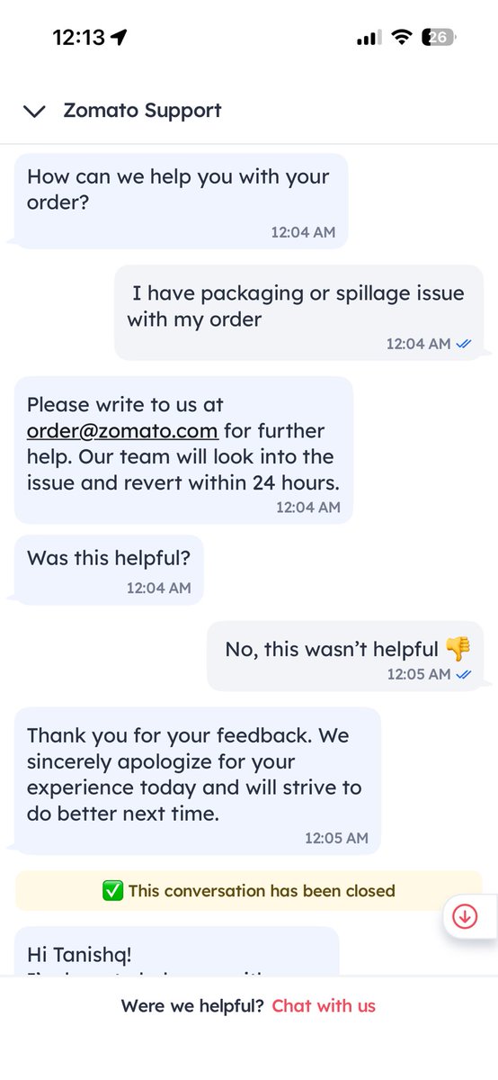 lyagannagari's tweet photo. @zomatocare @zomatocare @zomato 
So pity on you guys and the founder @deepigoyal for providing the worthless and effortless services to the customers, it’s my parents anniversary and you guys ruined it completely 
Thanks https://t.co/6lYtWqeOix