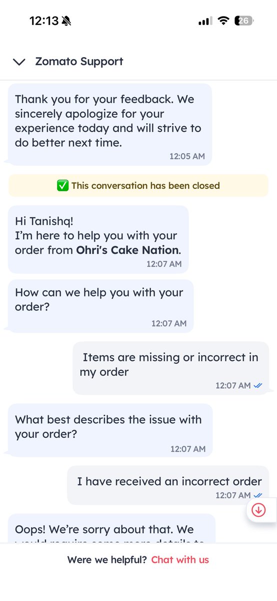 lyagannagari's tweet photo. @zomatocare @zomatocare @zomato 
So pity on you guys and the founder @deepigoyal for providing the worthless and effortless services to the customers, it’s my parents anniversary and you guys ruined it completely 
Thanks https://t.co/6lYtWqeOix
