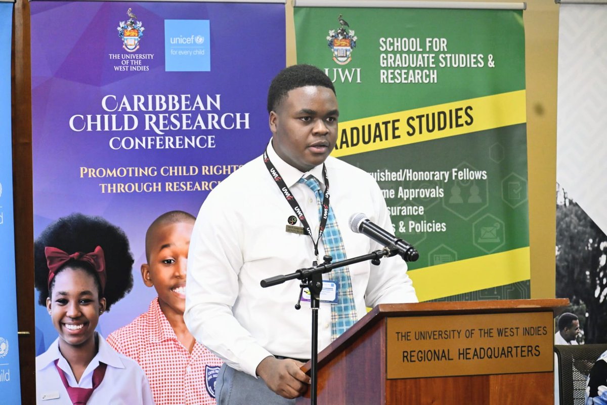 The Children’s Research Panel is live, with children from across the Caribbean presenting important studies on issues affecting their lives.

Chaired by Dr. Arlene Bailey (<a href="/SALISESMona/">SALISES Mona</a>), covering mental health, education, disability inclusion &amp; more.

#CCRC2025