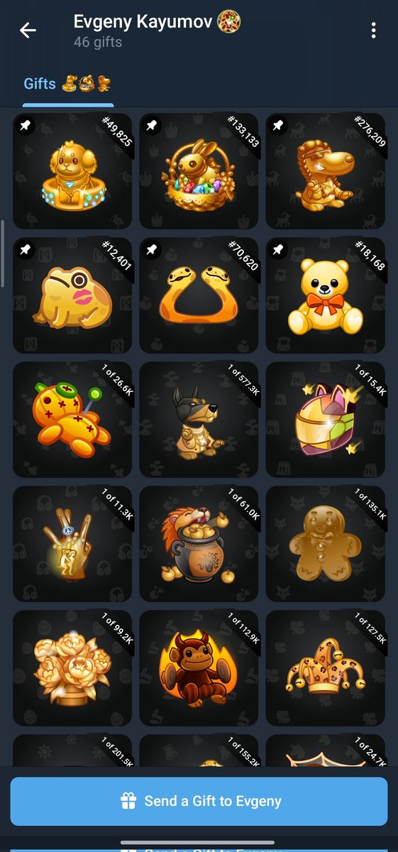 webthreeapex's tweet image. 📢 | #News

Billionaires are entering the world of Telegram gifts. 🙈

A wealthy Russian entrepreneur 🇷🇺 named Evgeny Kayumov bought himself a gold set on a Black background🔥