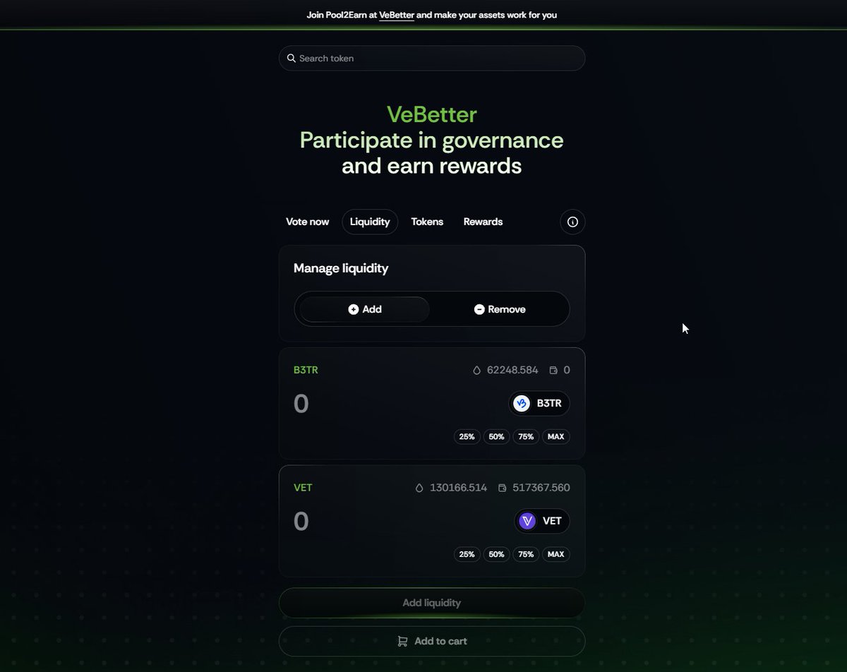 BetterSwap_io's tweet image. Join #Pool2Earn and get extra LP rewards every Monday like the ones that got their rewards just now!

vechainstats.com/transaction/0x…