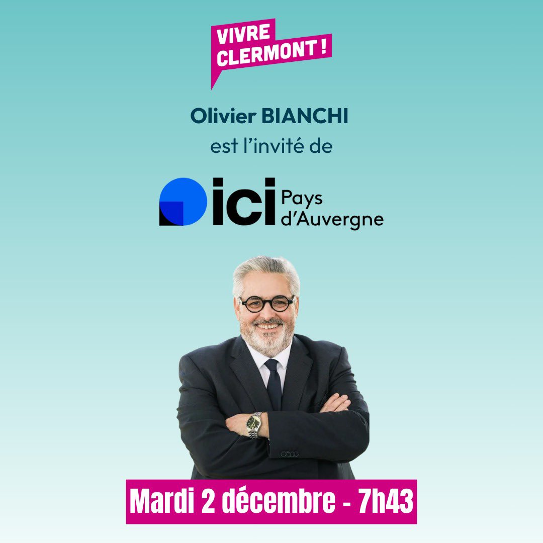 📻 Rendez-vous demain matin, 7h43, sur les ondes d’<a href="/icipaysauvergne/">ici Pays d'Auvergne</a> ! #VivreClermont #ClermontFerrand