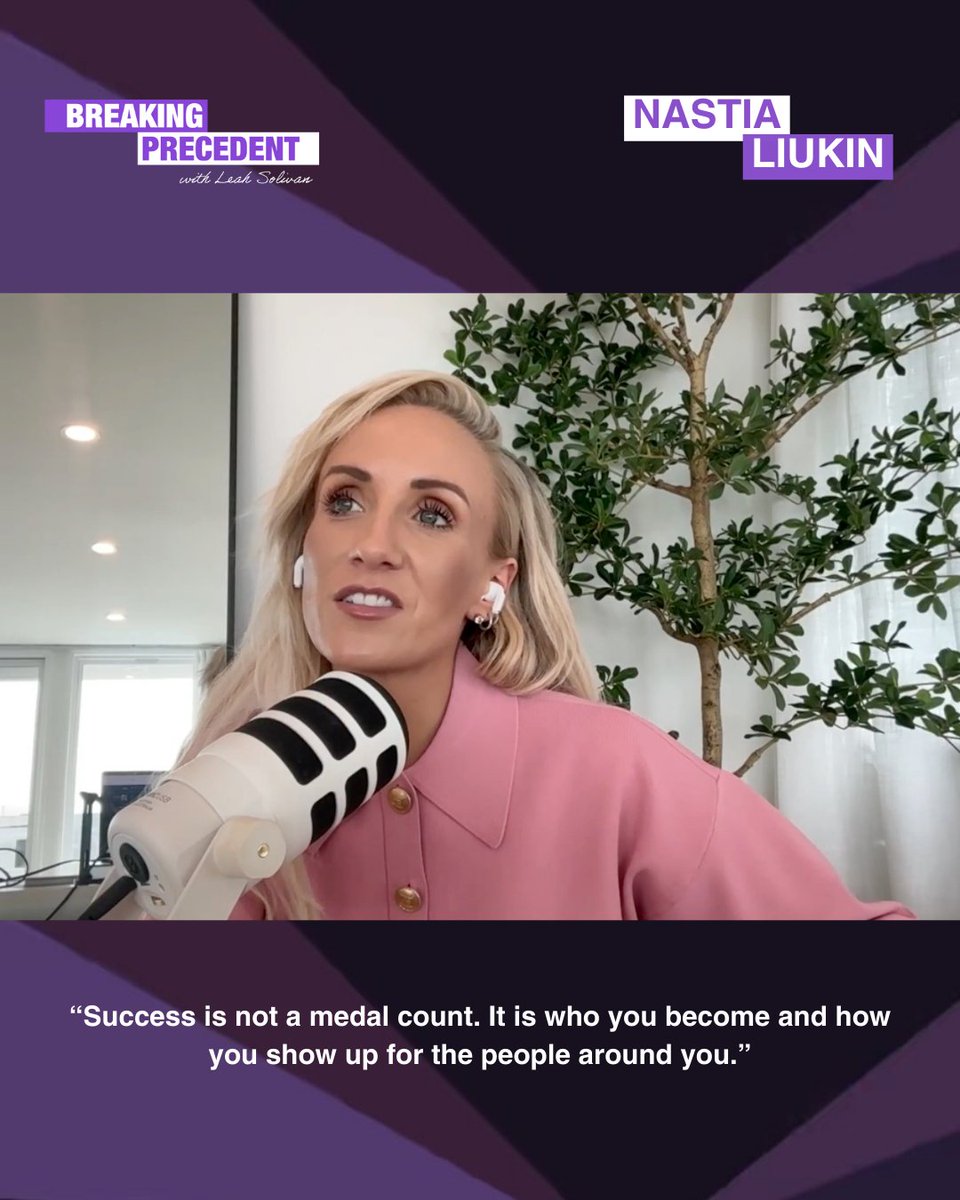 BreakPrecedent's tweet image. The latest Breaking Precedent episode with @NastiaLiukin is a powerful one: @labunleashed digs deep on resilience, an athlete’s mindset, and redefining success at every stage.