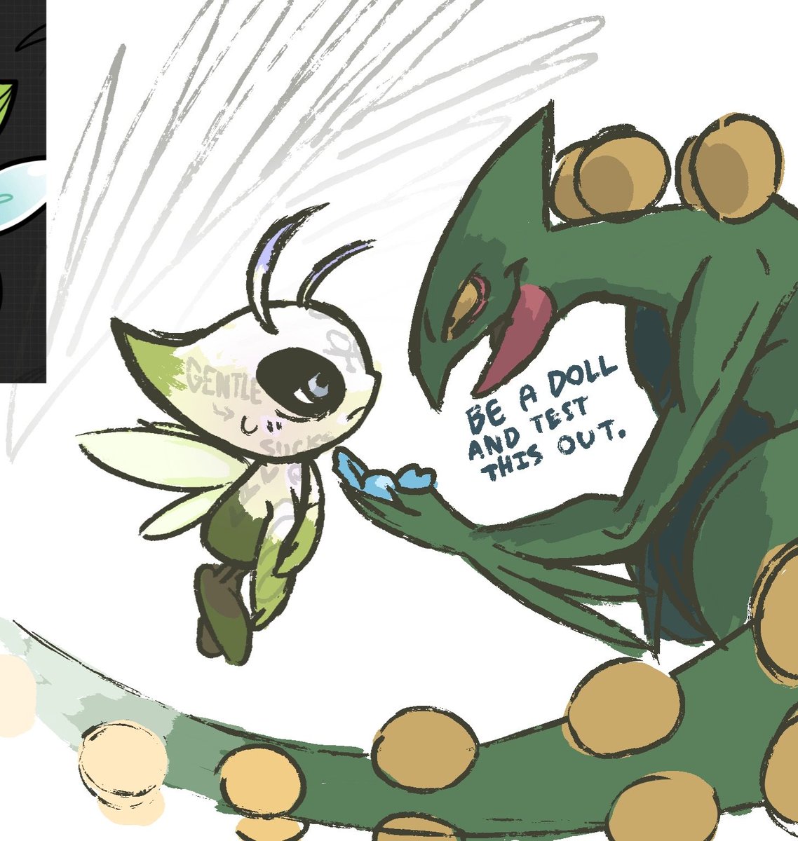 ehclock's tweet image. my evil fire/grass type fatty  #startersau #startersmovieunleashers #pokemon #oc