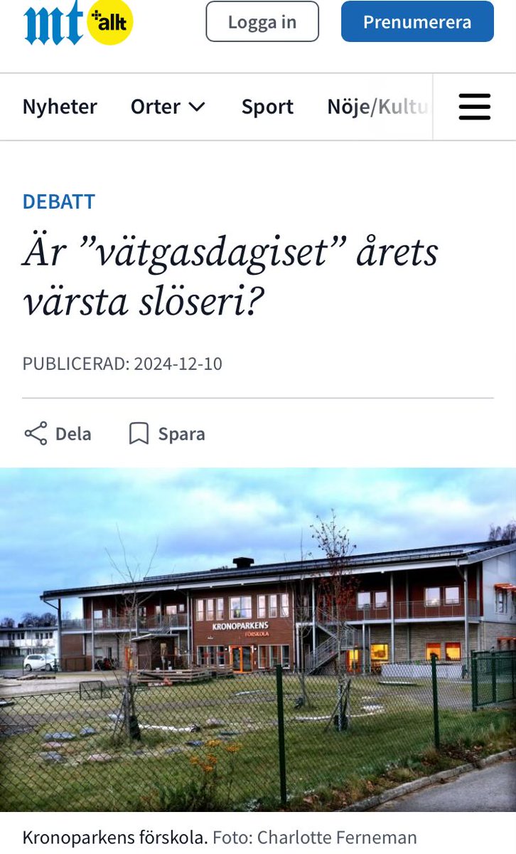 Tydlig rubriksättning i gamla goda Mariestadstidningen. Där känner man igen ett vätgasdagis när man ser det.

mariestadstidningen.se/2025/11/26/sak…

mariestadstidningen.se/2024/12/10/ar-…