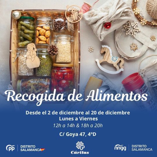 🎄 Llega la recogida de alimentos ☺️

Ven a la sede hasta el 19 de diciembre para ayudar a los que más lo necesitan en estas fechas. 

¡Contamos contigo!