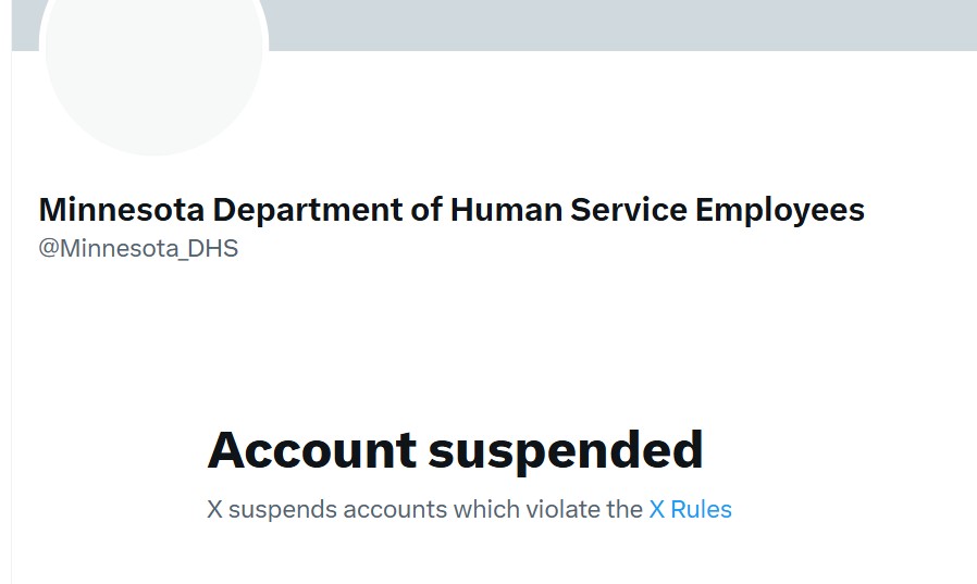 billglahn's tweet image. @Minnesota_DHS has been suspended

WTF? Suspended for telling the truth about Tim Walz and fraud?

@elonmusk