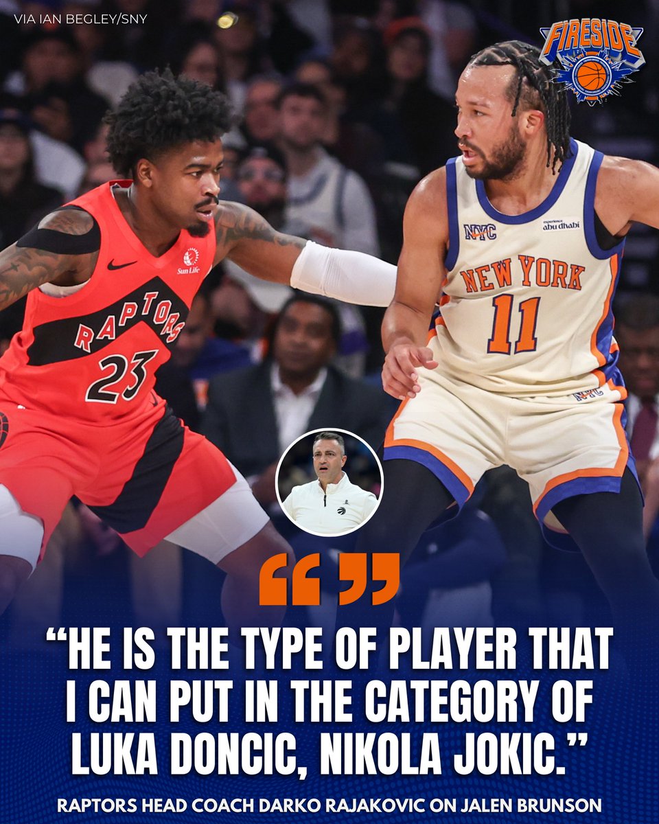 FiresideKnicks's tweet image. Brunson is earning the respect of his opponents 🫡 

(h/t @IanBegley)