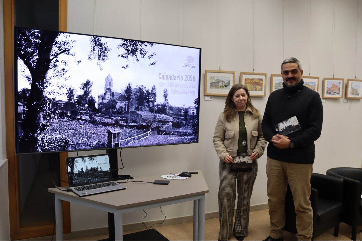 Hoxe presentamos o calendario do 2026, no que recuperamos unha colección de fotografías de hai cen anos, cedidas polo Arquivo Histórico Provincial de Lugo, que forman parte do arquivo Loty. Podedes recollelo a partir de mañá nos lugares de costume.
+ info: carballo.gal/o-concello-de-…