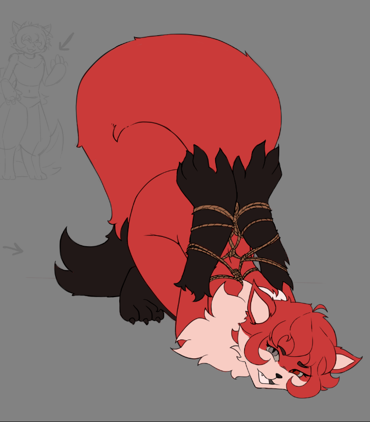 dimo_ilustra's tweet image. Flat colors 
#WIP #furrycommission #opencommissions