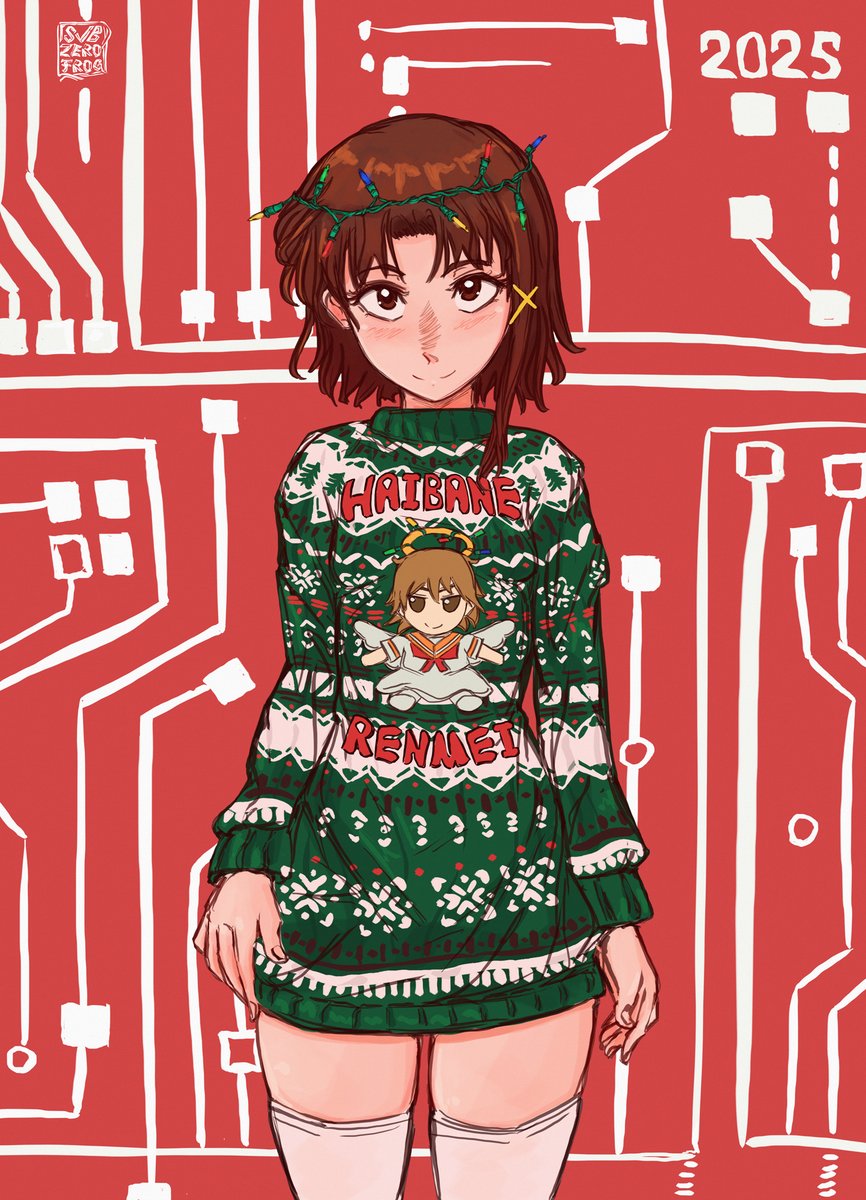 subzerofrog's tweet image. Present day, present time! Merry Christmas and a Haibane Renmei to those who celebrate. 
#SerialExperimentsLain #lain #ToAru #Christmas