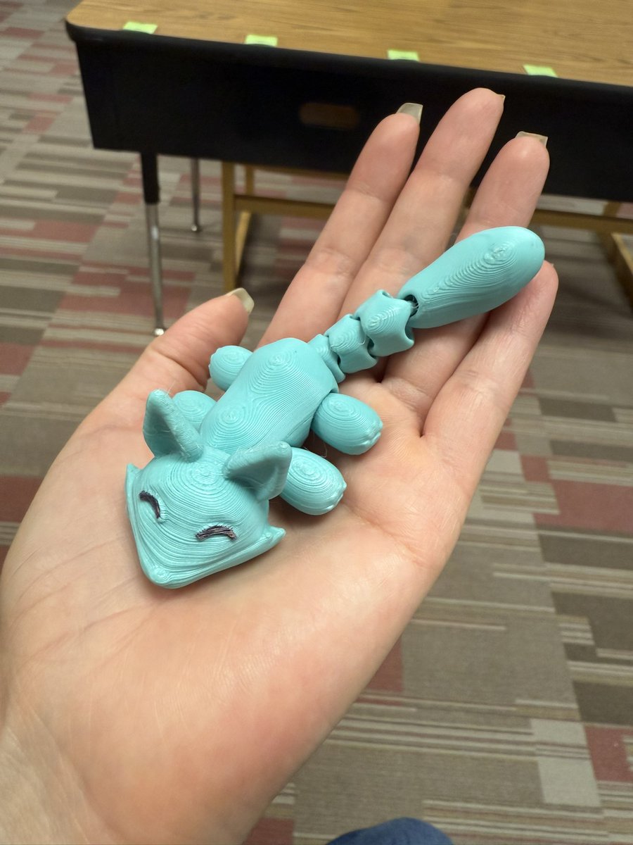 A student made me this 3D printed fox. He just made my day 🥹#strikefirst
