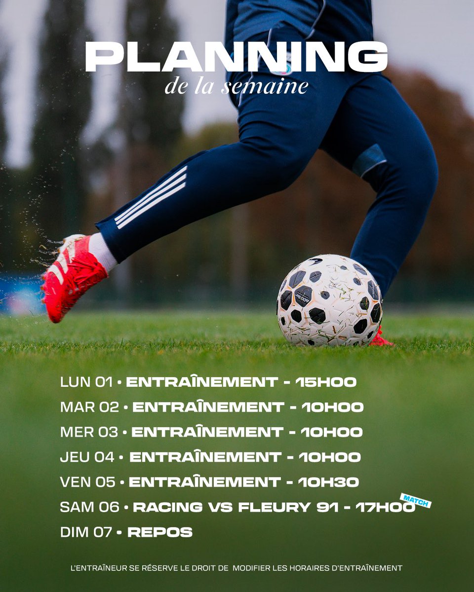 RCSA_Feminines's tweet photo. ๐ #ProgrammeRCSA | ๐ฆ๐ฒ๐บ๐ฎ๐ถ๐ป๐ฒ ๐ฑ๐ฒ ๐บ๐ฎ๐๐ฐ๐ต ร domicile ๐๏ธ
Le planning complet de la semaine โคต๏ธ https://t.co/Z0vJ94ULgI