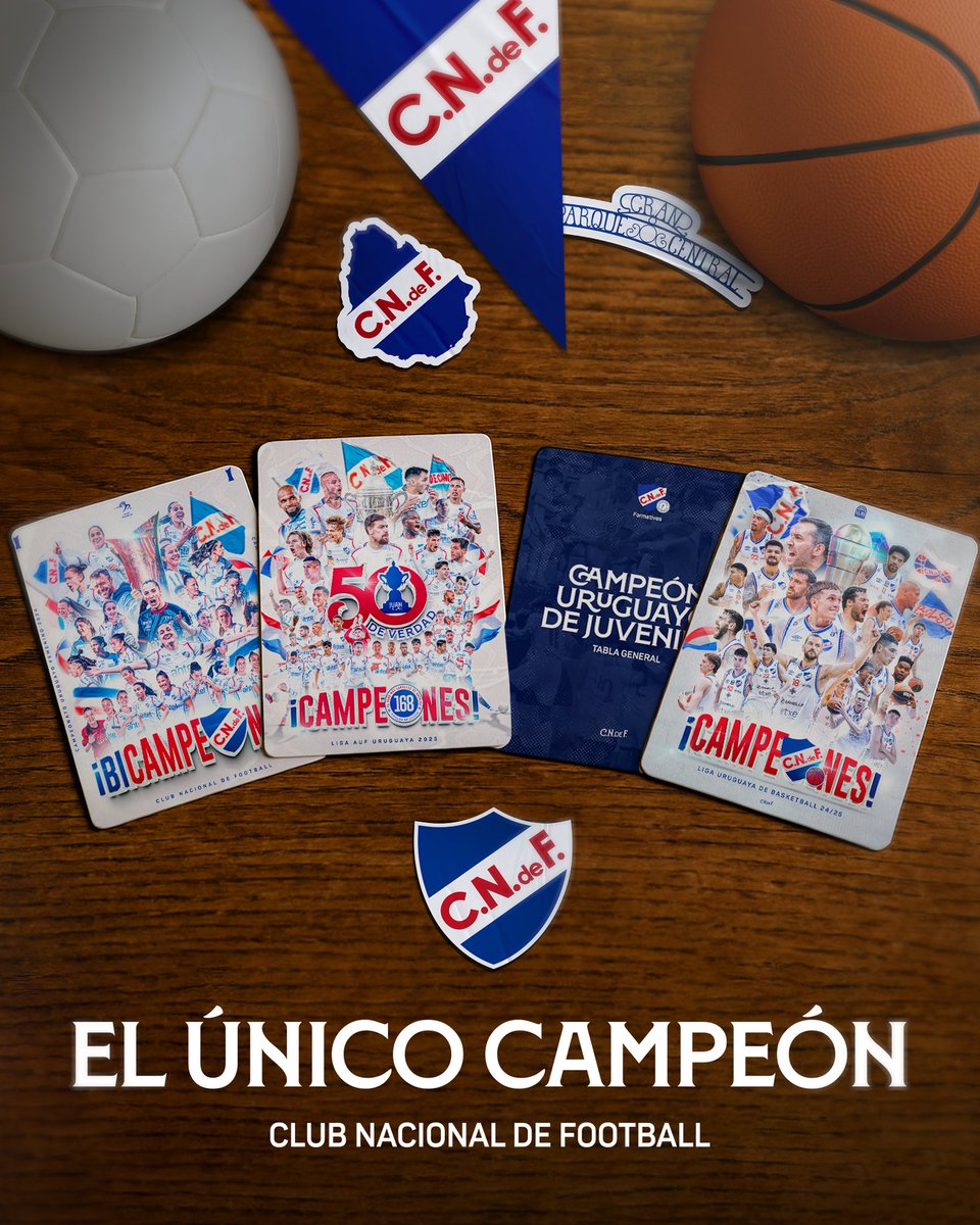 Nacional's tweet image. QUIERO VALE 4 ✔️⚽️ 🏀

@CNdeFbasketball @CNdeFfemenino @CNdeFformativas