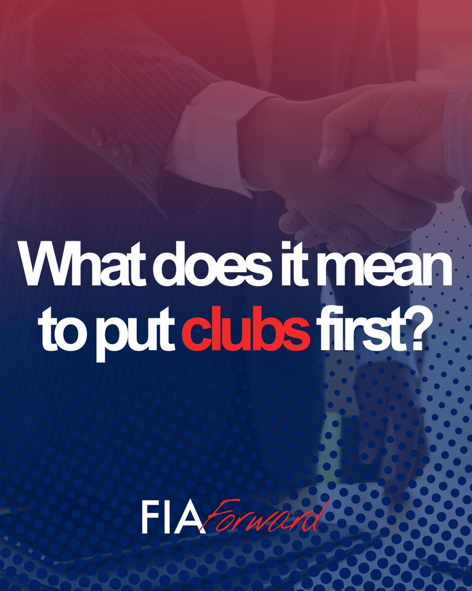 fiaforward's tweet photo. Putting clubs first means listening, supporting, and empowering. When clubs thrive, motorsport and mobility thrive.

#ClubsFirst #FIAForward #Motorsports #Mobility https://t.co/vS8J3ciMeP