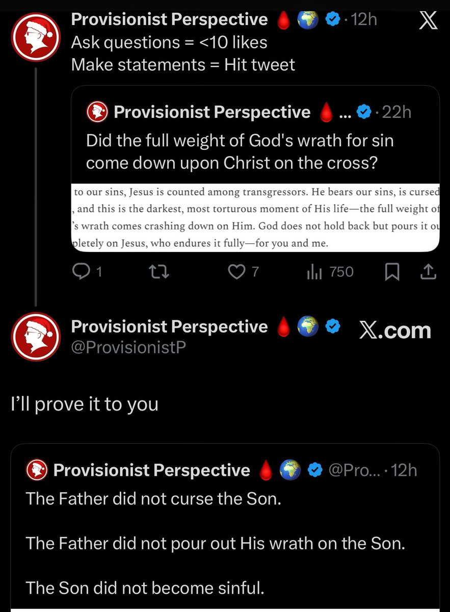 ProvisionistP's tweet image. How to break the algorithm:

Make statements, don’t ask questions 🫠