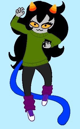 ShiloGrimm's tweet photo. Here is some edits I did of my trollsona 
#Homestuck #homestucktrollsona https://t.co/hTZsJIKko3