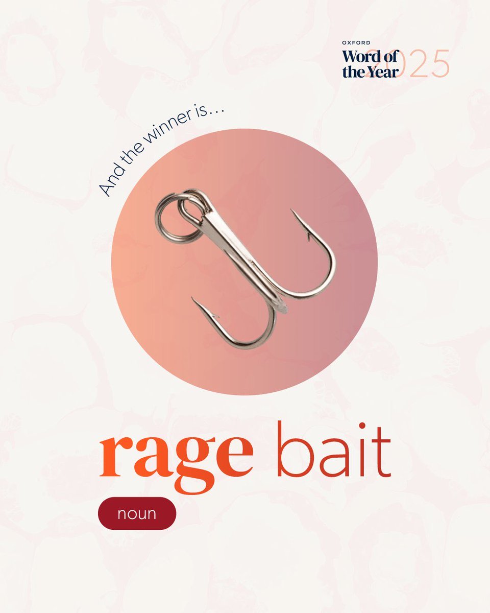 porktendencia's tweet image. "Rage Bait":
Porque fue elegida como la palabra del año por la Universidad de Oxford