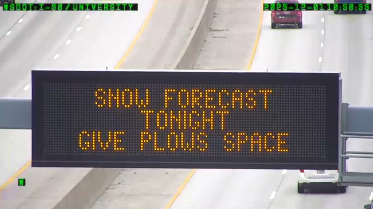 It feels appropriate that we have snow in the forecast on this first day of December. Please remember to give our snowplows plenty of space. Slow down, give yourself room to stop, and remember to be patient and allow extra travel time. Be safe!