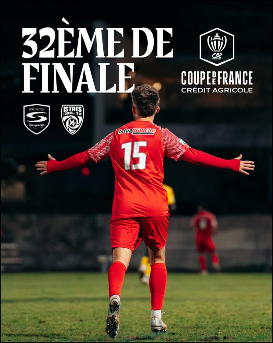 OFFICIEL : Pour les 32ÈME de finale de coupe de France nous recevrons <a href="/istresfc/">Istres Football Club</a> !
#FierDetreSamiste #SAM #CoupeDeFrance