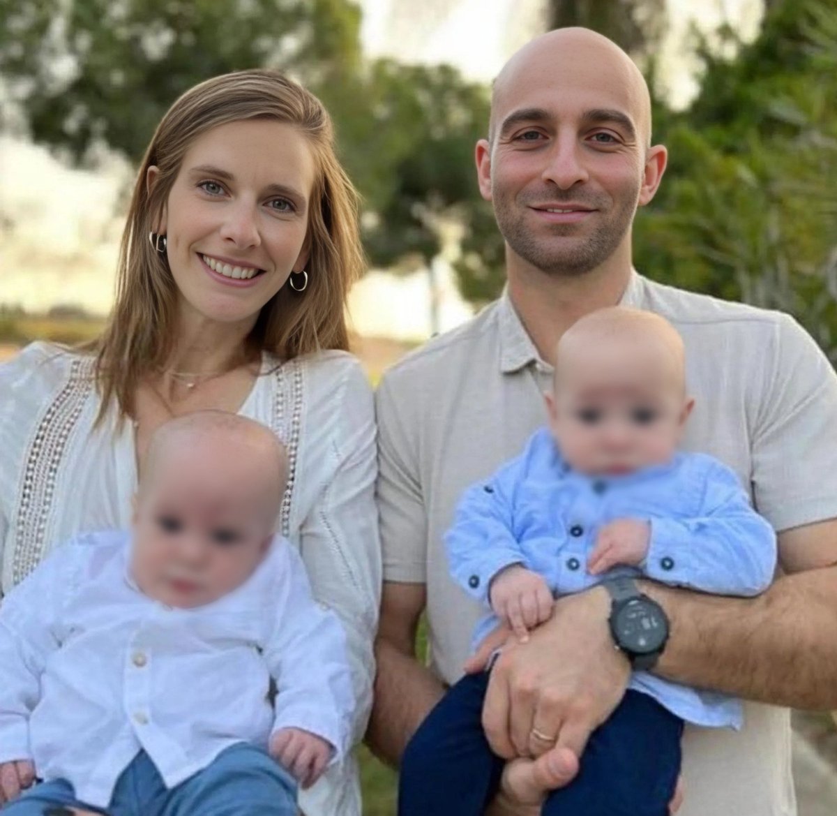 NoaMagid's tweet image. On the morning of October 7, Hamas terrorists stormed the home of Hadar and Itay Berdichevsky in Kibbutz Kfar Aza and murdered them.

Their 10-month-old twins were left beside their parents’ bodies for 14 hours, surrounded by blood. During that time, the terrorists used the…