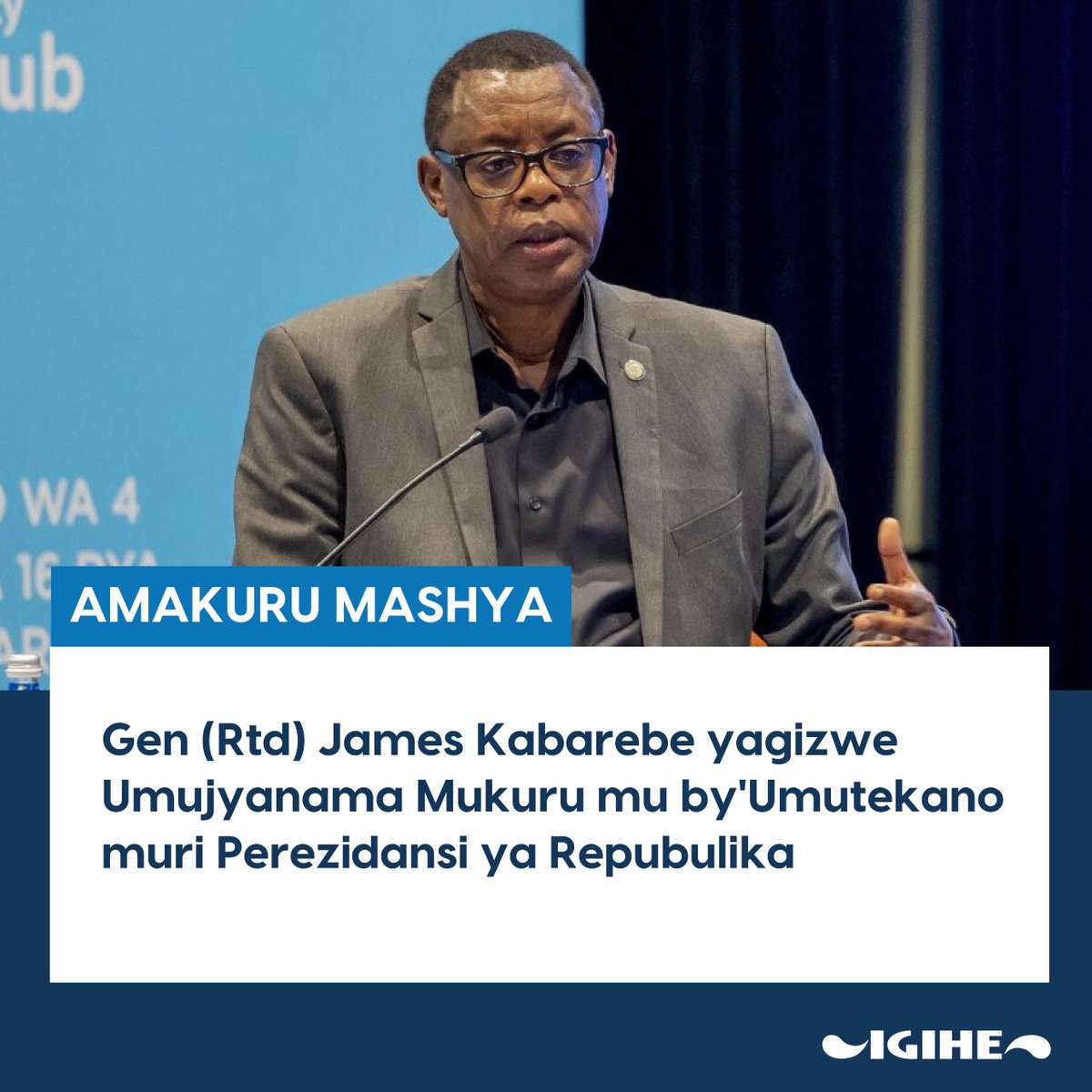 AMAKURU MASHYA

Gen (Rtd) James Kabarebe wari Umunyamabanga wa Leta muri Minisiteri y'Ububanyi n'Amahanga n'Ubutwererane, yagizwe Umujyanama Mukuru mu by'Umutekano muri Perezidansi ya Repubulika.