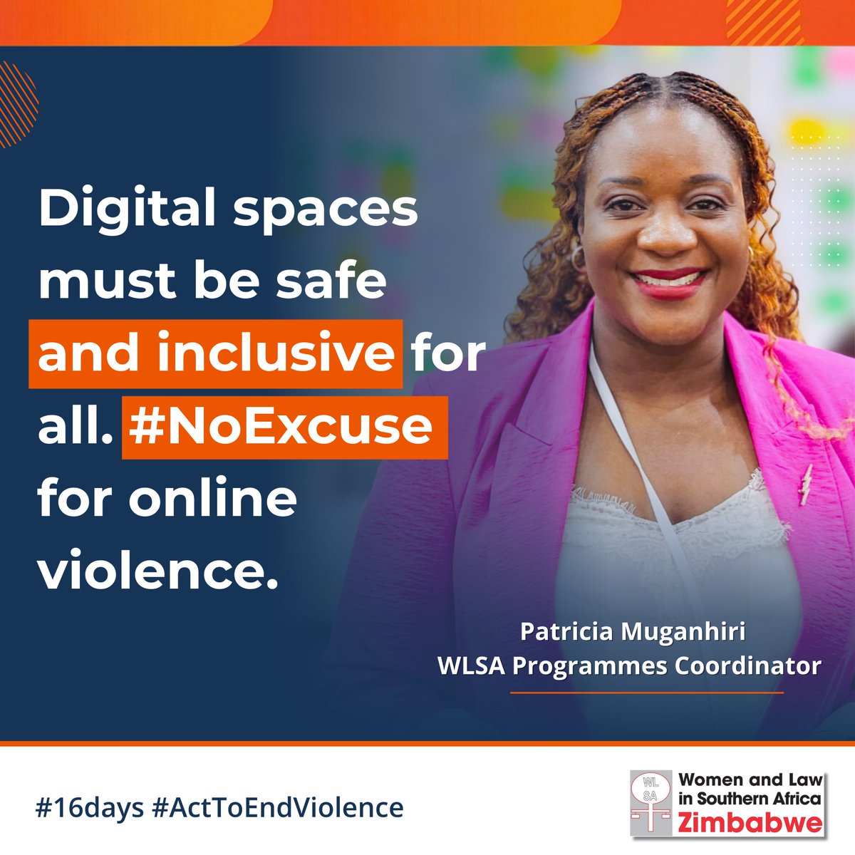 wlsazw's tweet image. 𝐍𝐨 𝐄𝐱𝐜𝐮𝐬𝐞 𝐟𝐨𝐫 𝐎𝐧𝐥𝐢𝐧𝐞 𝐕𝐢𝐨𝐥𝐞𝐧𝐜𝐞

Online violence is real violence, and it pushes women and girls out of the very spaces meant to empower them.

As Patricia Muganhiri, WLSA Programmes Coordinator, reminds us, digital spaces must uphold safety, dignity, and…