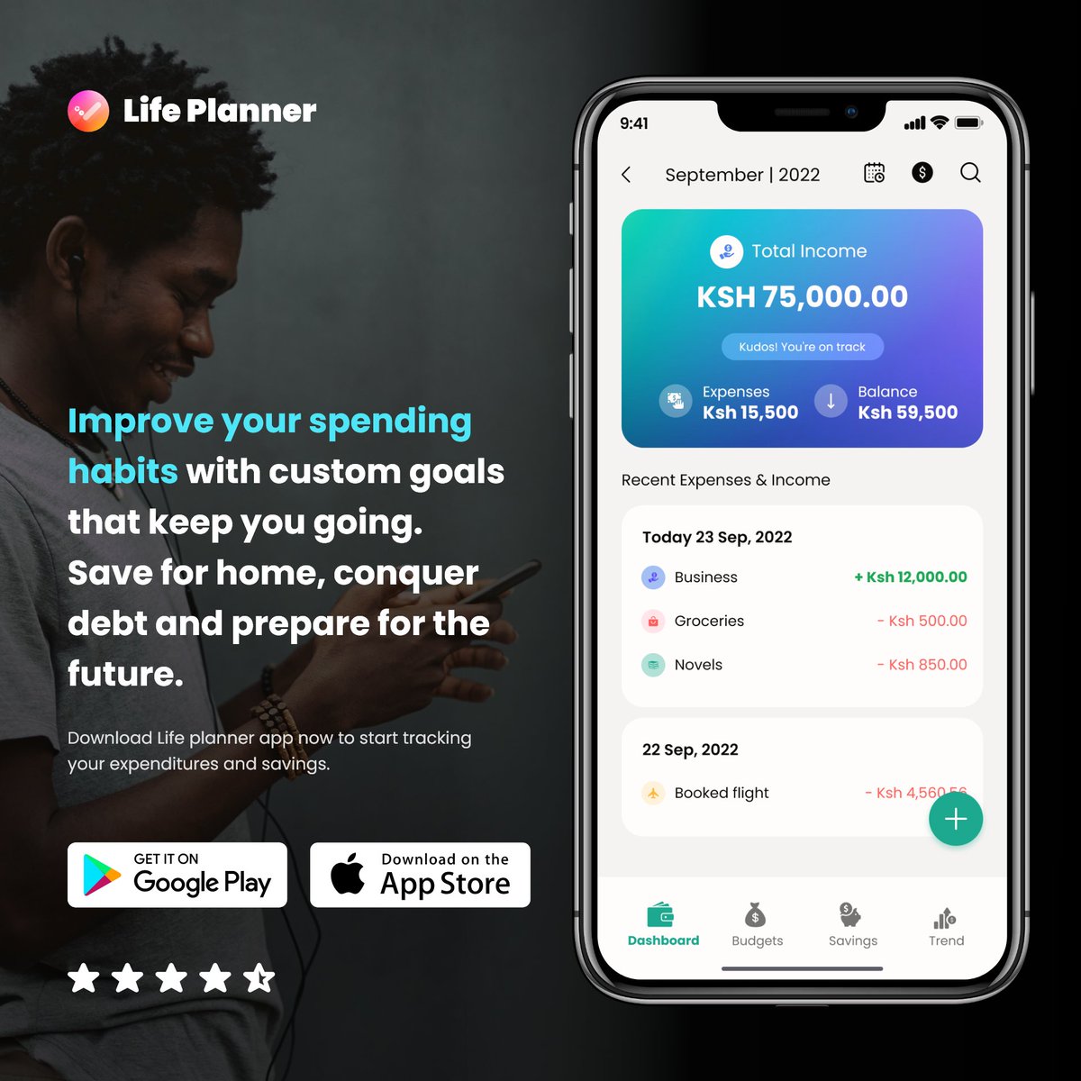 LifePlanner_co's tweet image. Improve your spending habits with Life Planner. Track expenses, set budgets, and make smarter financial choices every day.

📱 Download on Google Play thelifeplanner.co/play/x or the App Store thelifeplanner.co/apple/x