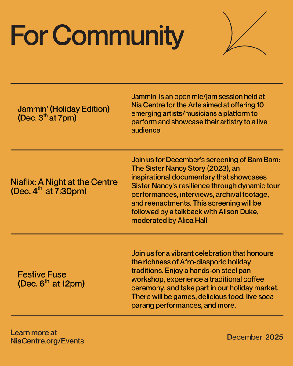 Nia Centre for the Arts tweet media