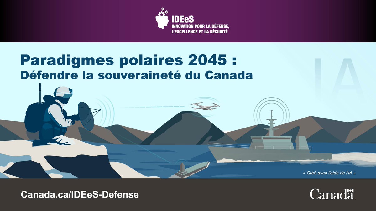 DefenseCanada's tweet image. Appel à tous les écrivaines et écrivains! Comment envisagez-vous l’avenir de la défense dans l’Arctique? Inscrivez-vous au concours de fiction littéraire pour le renseignement « Paradigmes polaires » d’IDEeS d’ici le 16 janvier! canada.ca/fr/ministere-d…