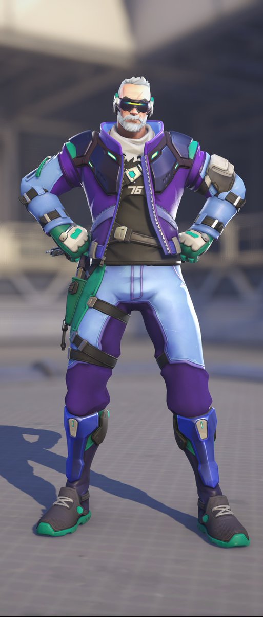 I think Soldier's Pride skin will always be my favorite skin
it was deserved &amp; it's nice to see him representing Gay Pride Colors💙