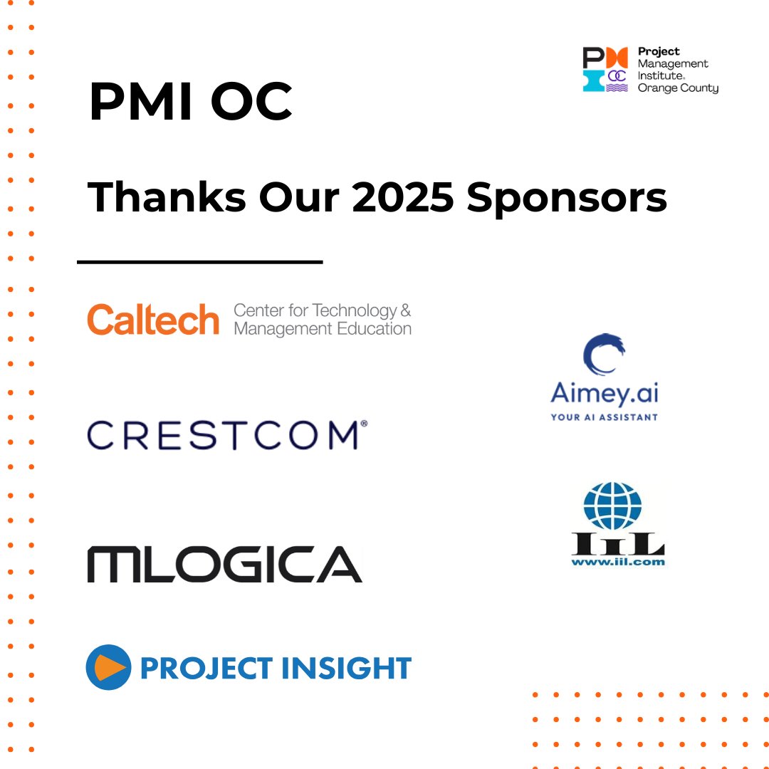 PMIOC's tweet image. Navigating complex regulations is the PMs top skill for sustainability projects! Earn 4.0 PDUs by mastering compliance, risk, &amp;amp; stakeholder alignment in the PMI-OC December ATS!

Register: zurl.co/oJZgv

#WaysOfWorking #PMP #ProfessionalDevelopment #PMI