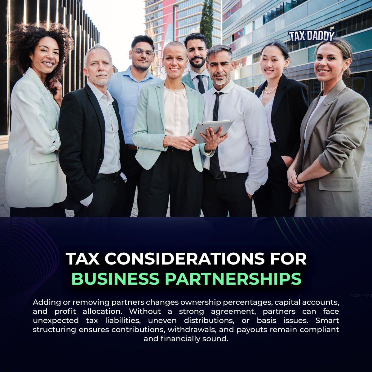 TaxDaddyInc's tweet image. Partnership changes affect profit splits, basis, and taxes. Structure early to avoid unequal burdens.

Tax Daddy knows best—clear agreements prevent costly confusion.

#TaxDaddyKnowsBest #PartnershipPlanning #BusinessStructure