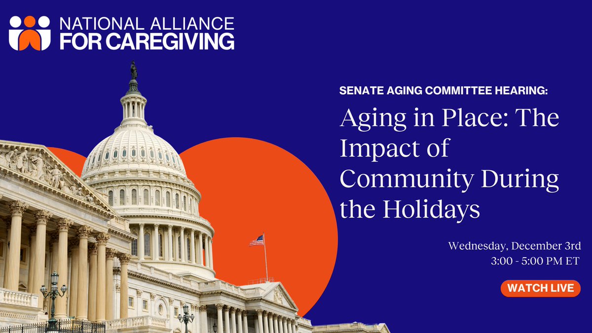NA4Caregiving's tweet image. 🗣️ Family caregivers&apos; voice in the Senate! @jason_r_DC testifies Wed, Dec 3 @ 3PM ET. 

63M family caregivers are an essential infrastructure. It&apos;s time to #ReauthorizeOAA with real support. 

Watch live: 🔗 bit.ly/SenateAgingHea…
#Act: 🔗 bit.ly/OAA_2025-2023
