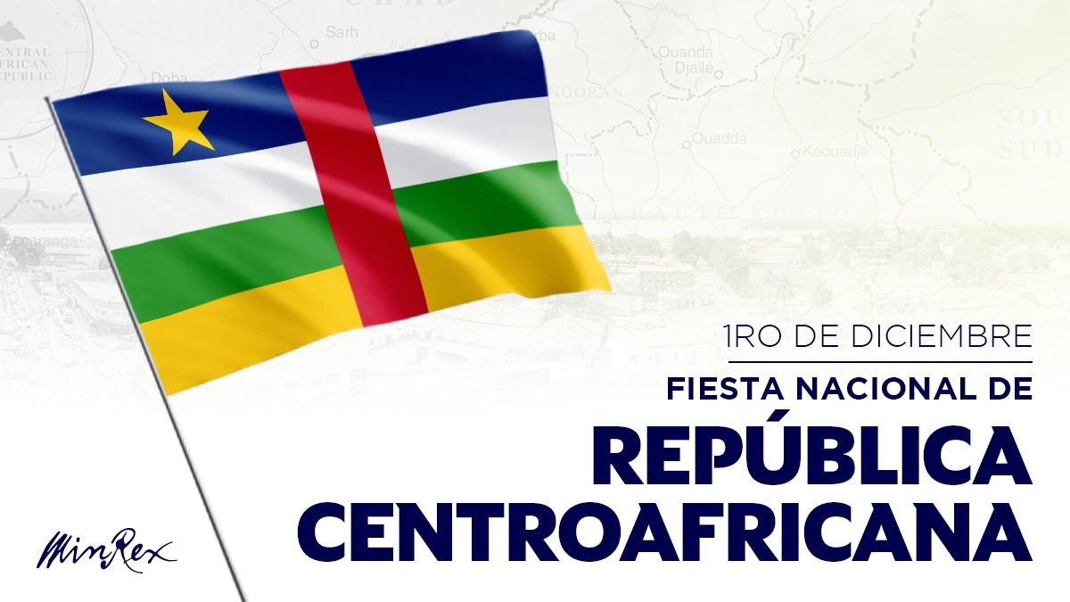 Cuba envía felicitaciones al pueblo y gobierno de la República Centroafricana 🇨🇫 con motivo de su Fiesta Nacional.

Refrendamos la voluntad de continuar consolidando los lazos de cooperación y amistad entre ambos países 🤝.