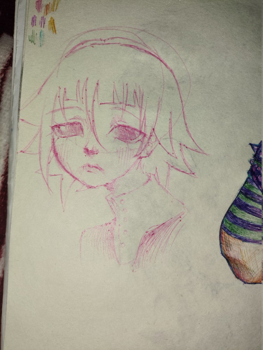 First ever soul eater doodle in my sketchbook Im at episode 10 and I can't wait for crona to come back lowkey, I've also been really liking death the kid he's so real