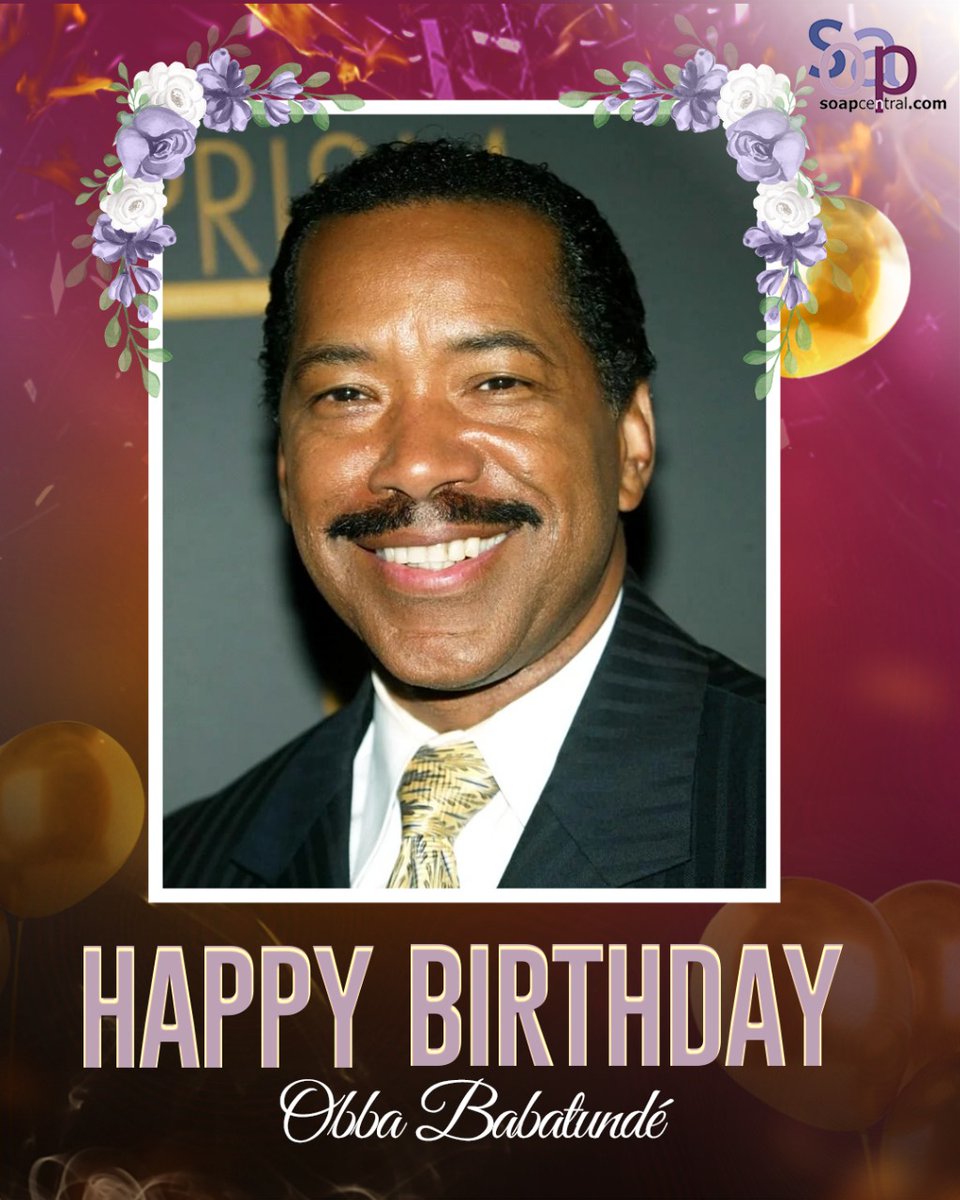 soapcentral's tweet image. Soap Central wishes a very happy birthday to Obba Babatundé, known to soap fans for his role as Julius Avant on The Bold and the Beautiful 🎂