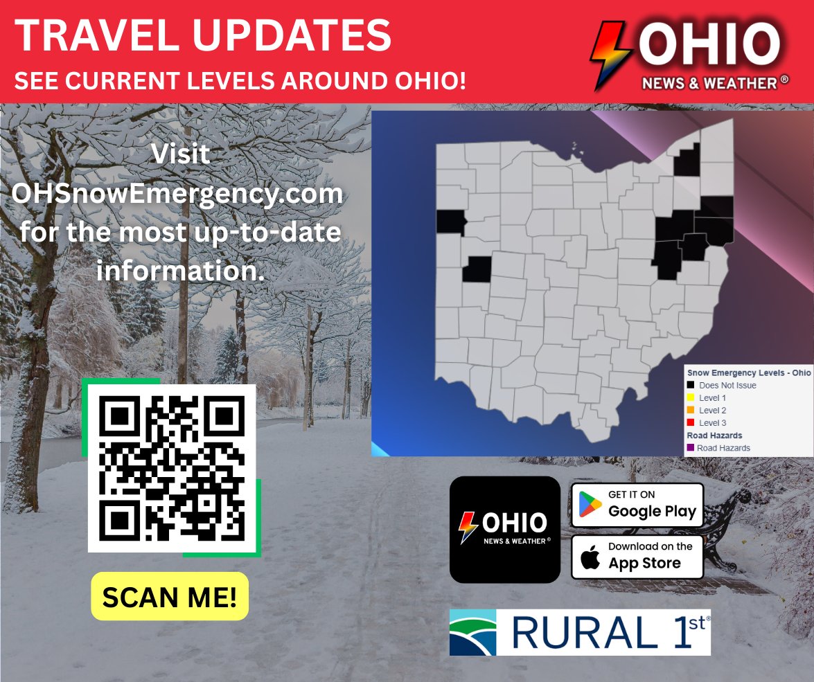 All is quiet now...but snow emergencies may be issued overnight! Check in on our website...mobile app...or your mobile browser for free! This tool is invaluable for those traveling. Our volunteers stay up all night to keep you in the know. - 2:00 PM 12/1/2025