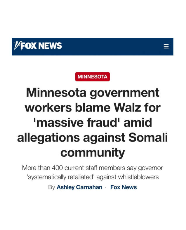 RepFinstad's tweet image. Gov. Walz is directly to blame for the rampant fraud that has plagued our state. More than a billion of your taxpayer dollars have been stolen and we will continue to hold Minnesota Democrats fully accountable.