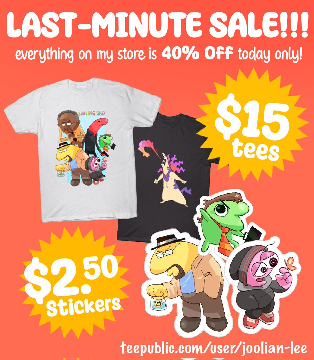 reminder that I have a teepublic store - everything is 40% off today!! 🦧🦧🦧

store link: tee.pub/lic/6qD7429L60w