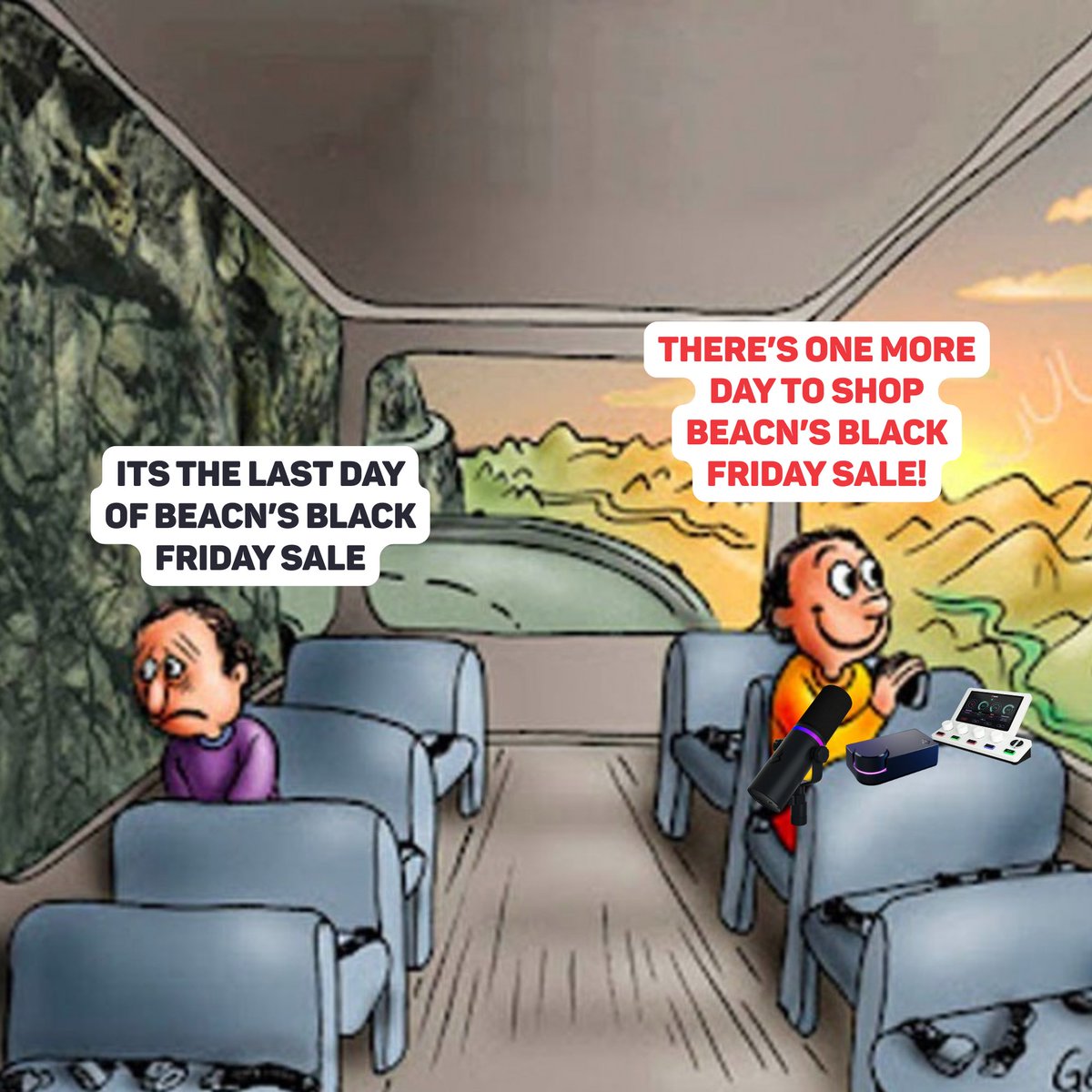 Last day to save up to 33% off BEACN gear. ✨

Secure the goods before the clock strikes midnight, it's now or next year! 

Shop now!➡️beacn.gg/ujoJt 
#BlackFriday #BEACN