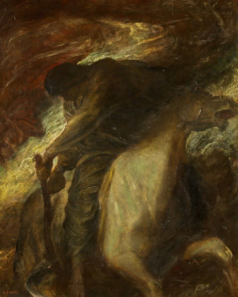 La muerte y el caballo pálido (1878) por George Frederick Watts 🍂