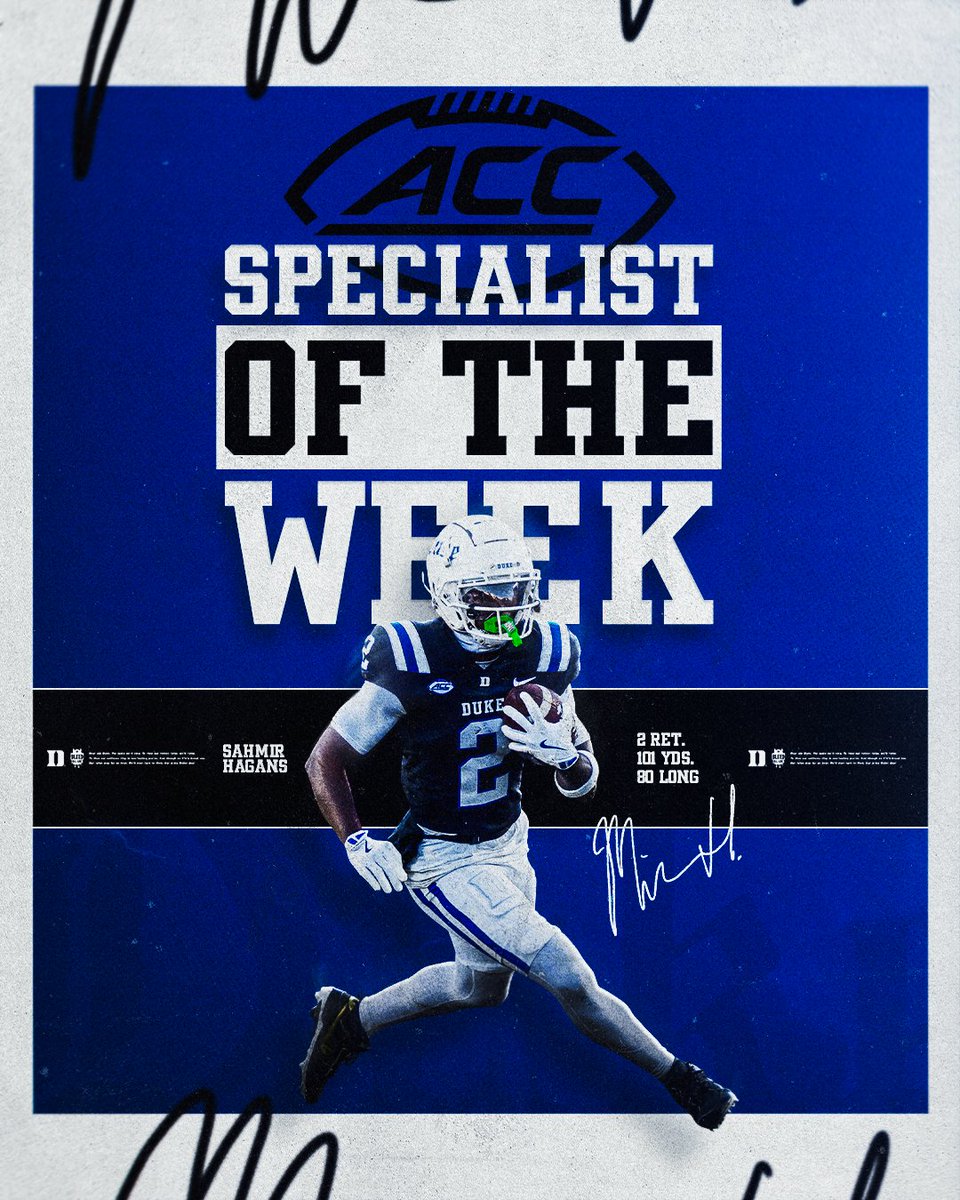 ACC Specialist of the Week 👏 <a href="/mir_hagans/">Sahmir Hagans</a>